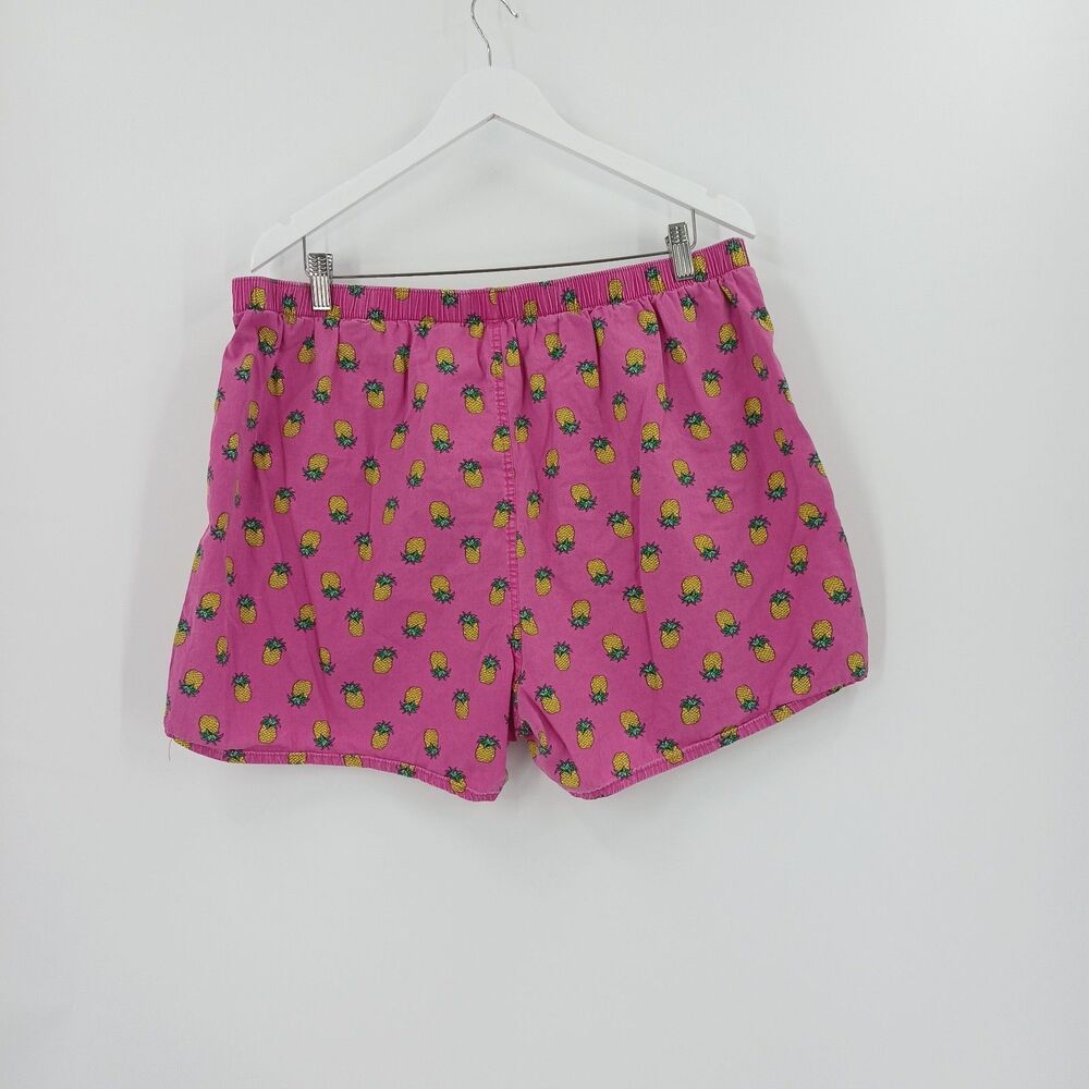 Old Navy Boxer Shorts Mens XL Pink Pineapple Print Whimsical - Picture 2 of 6